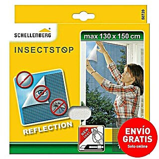 Schellenberg Insect Stop Mosquitera Reflection (An x Al: 150 x 130 cm, Gris, Montaje de la mosquitera: Pinzas)