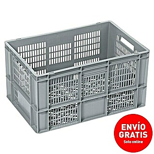 BAUHAUS Caja Euro (60 l, L x An x Al: 60 x 40 x 32 cm, Forma: Abierto, Apilable)