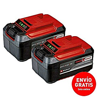 Einhell Power X-Change 18V Set de baterías TwinPack (18 V, 5,2 Ah, 2 baterías)