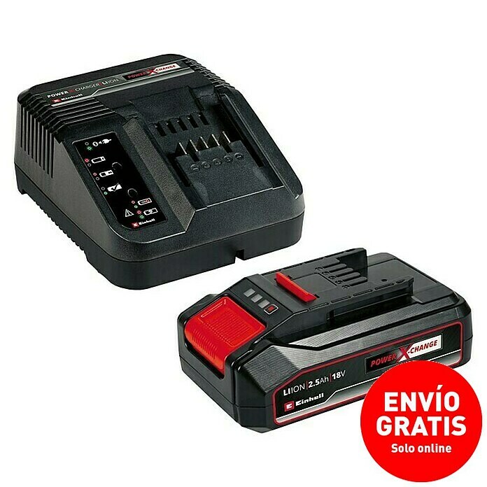 Einhell Power X-Change Batería y cargador PXC-Starter Kit (18 V, 1 batería, 2,5 Ah)