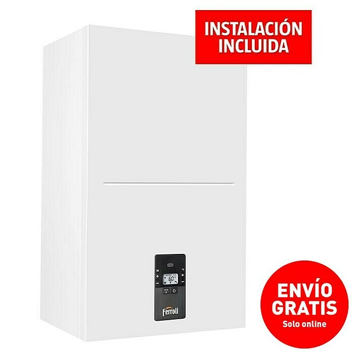 Ferroli Caldera BlueHelix Alpha 34C con instalación incluida (30 kW, 10 l, Display multifunción) | BAUHAUS