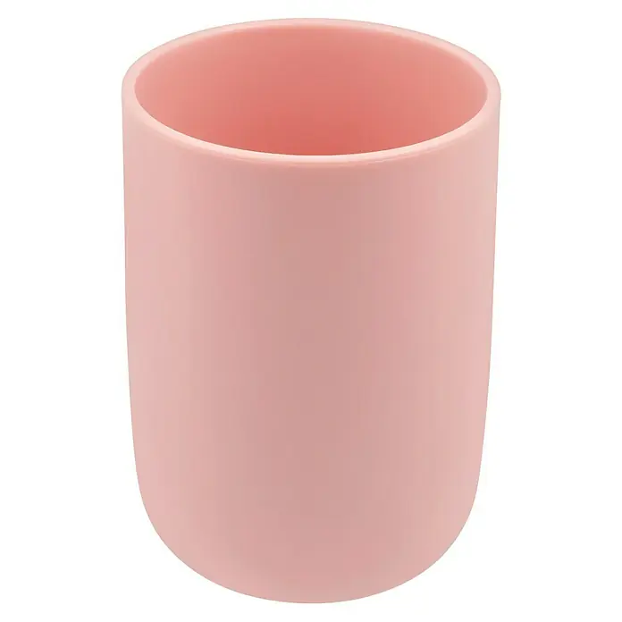 Bad-Accessoire-Set Today 1 - 4 -tlg., Rosa - Nahaufnahme einer rosa Tasse.