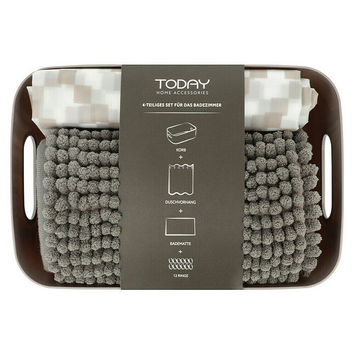 Set de accesorios de baño Today (4 pzs., Gris) | BAUHAUS