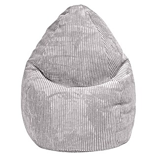 Sitzsack Beanbag Shara (XL, Grau, 95 % Polyester, 5 % Nylon)