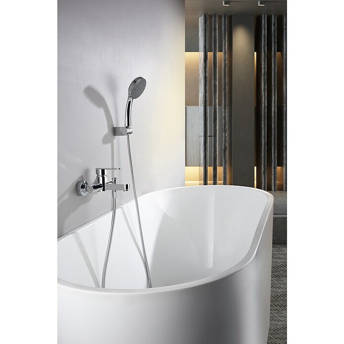 Imex Roma Grifo monomando de bañera (Cromo, Brillante) | BAUHAUS
