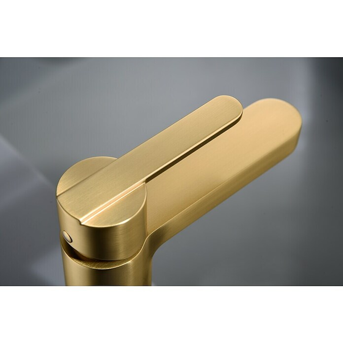 Camargue Sabati Grifo de lavabo alto (Oro) | BAUHAUS