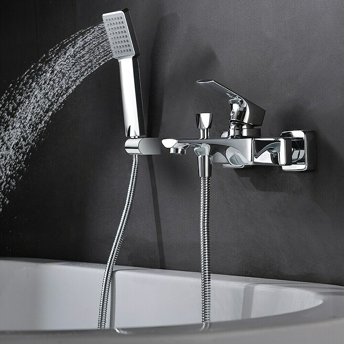 Imex Bali Grifo monomando de bañera (Cromo, Brillante) | BAUHAUS