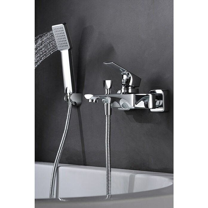 Imex Bali Grifo monomando de bañera (Cromo, Brillante) | BAUHAUS