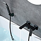 Imex Fiyi Grifo monomando de bañera (Negro, Mate) | BAUHAUS
