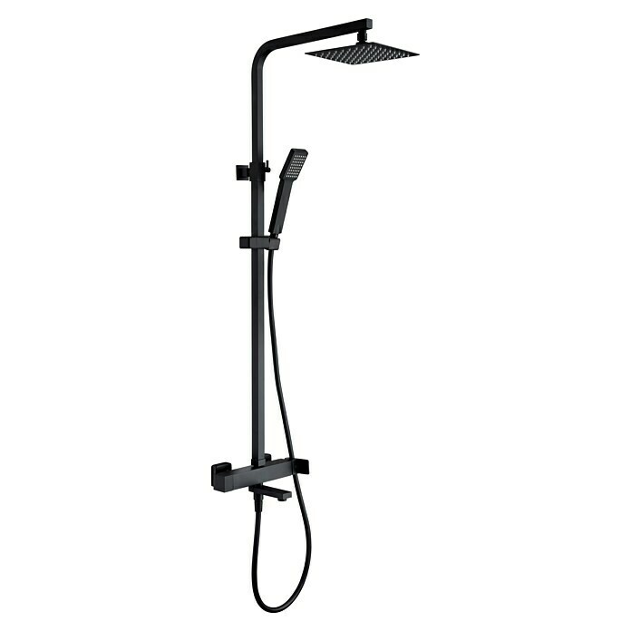 Imex Fiyi Sistema de ducha y bañera (Grifo monomando, Negro) | BAUHAUS