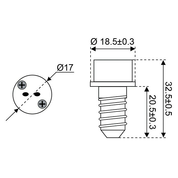 Talamex Sockeladapter für Boote (Sockel: E14 auf G4)