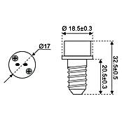 Talamex Sockeladapter für Boote (Sockel: E14 auf G4)