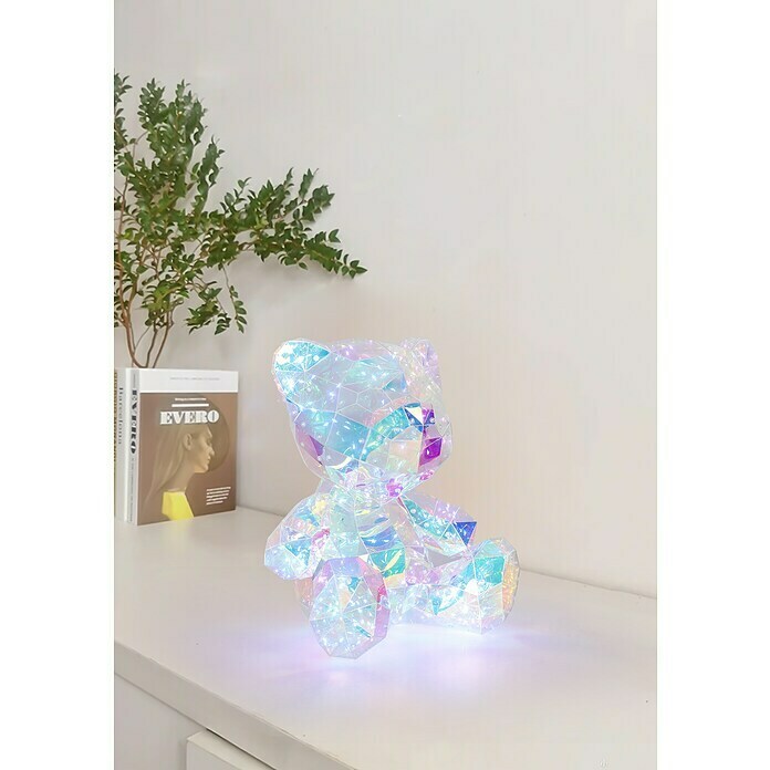 Tween Light LED-Dekoleuchte Benny (6 W, Transparent/Irisierend, L x B x H: 28,5 x 32 x 40 cm) | BAUHAUS