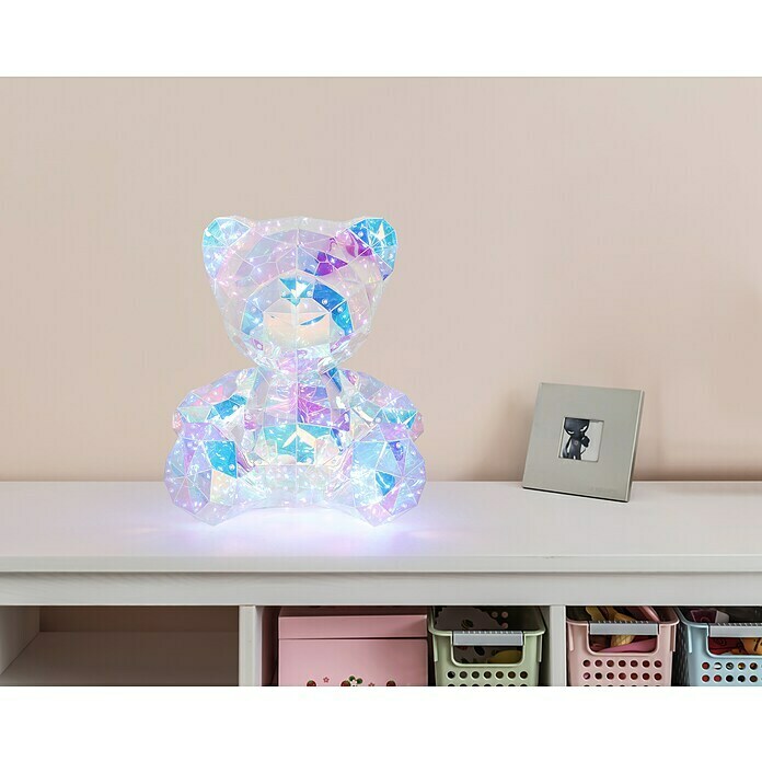 Tween Light LED-Dekoleuchte Benny (6 W, Transparent/Irisierend, L x B x H: 28,5 x 32 x 40 cm) | BAUHAUS