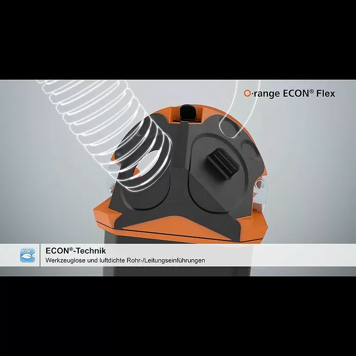 Kaiser Hohlwanddose 9268-94 - 71 x 75 mm, Hohlwand, Orange, 1 Stk., Winddicht - Electronic Dose O-range ECON Flex