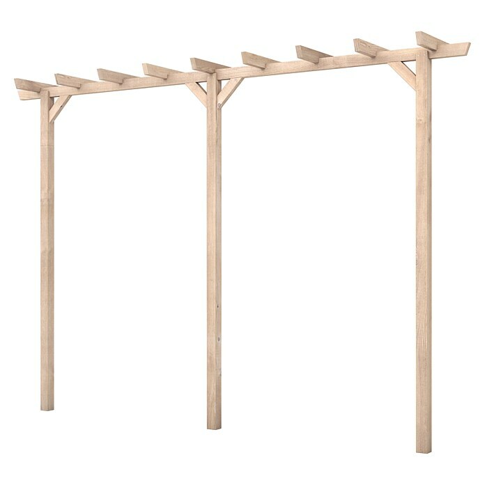 Joda Pergola - 450 x 65 x 200 cm, Farbe Gestell: Natur, Holz online kaufen  bei BAUHAUS