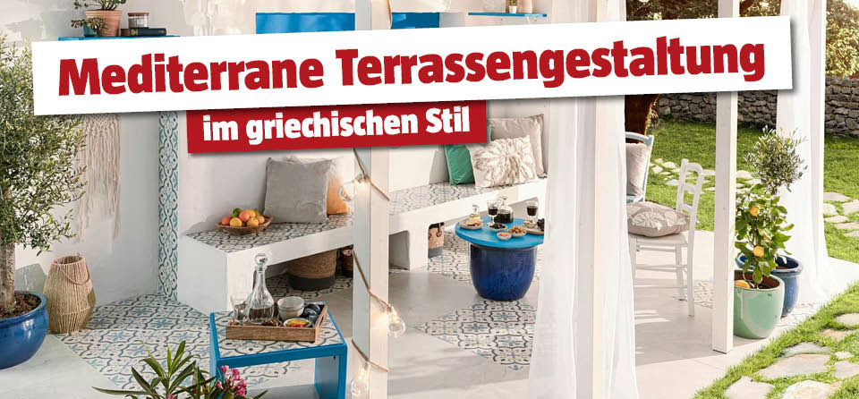 Terrasse im Greek Style