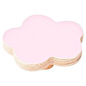 Nesu Pomo para muebles Nube rosa (L x An x Al: 6,8 x 5,8 x 2,5 cm, Madera, Barnizado)