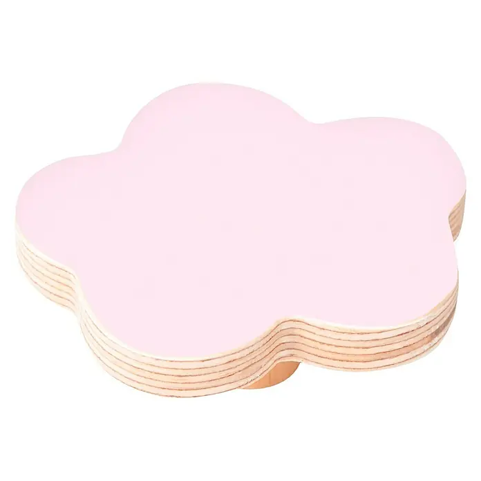 Nesu Pomo para muebles Nube - Madera, Lacado, Rosa - Dulce lámpara de pared de madera con forma de nube rosa, ideal para habitaciones infantiles. Luz encantadora y suave.