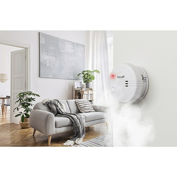 Garza Detector de humo Mini (Diámetro: 7,2 cm, Señal de alarma: 85 dB, 2 ud.) | BAUHAUS