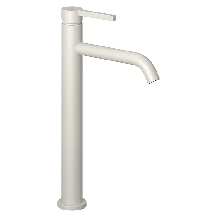 RAK Ceramics Feeling Waschtischarmatur - Light Dove, Matt, Höhe: 33,5 cm - Elegante, minimalistische Armatur in hellem Farbton. Das Design ist modern und schnörkellos mit einem Hebel zur einfachen Bedienung.
