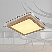 Globo LED stropna svjetiljka Xavvi  (16 W, Topla bijela, Smeđa, D x Š x V: 35 x 35 x 6 cm) | BAUHAUS