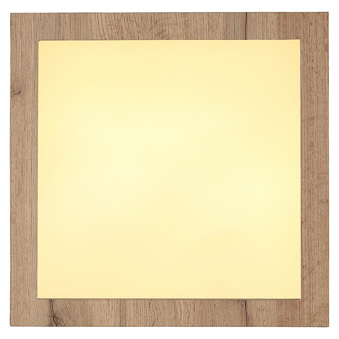 Globo LED stropna svjetiljka Xavvi  (16 W, Topla bijela, Smeđa, D x Š x V: 35 x 35 x 6 cm) | BAUHAUS