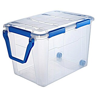 Aufbewahrungsbox Wasserdicht (L x B x H: 66,6 x 46,9 x 45,9 cm, Kunststoff, Transparent)