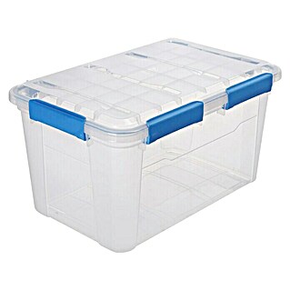 Aufbewahrungsbox Wasserdicht (L x B x H: 57,8 x 38,2 x 31,8 cm, Kunststoff, Transparent)