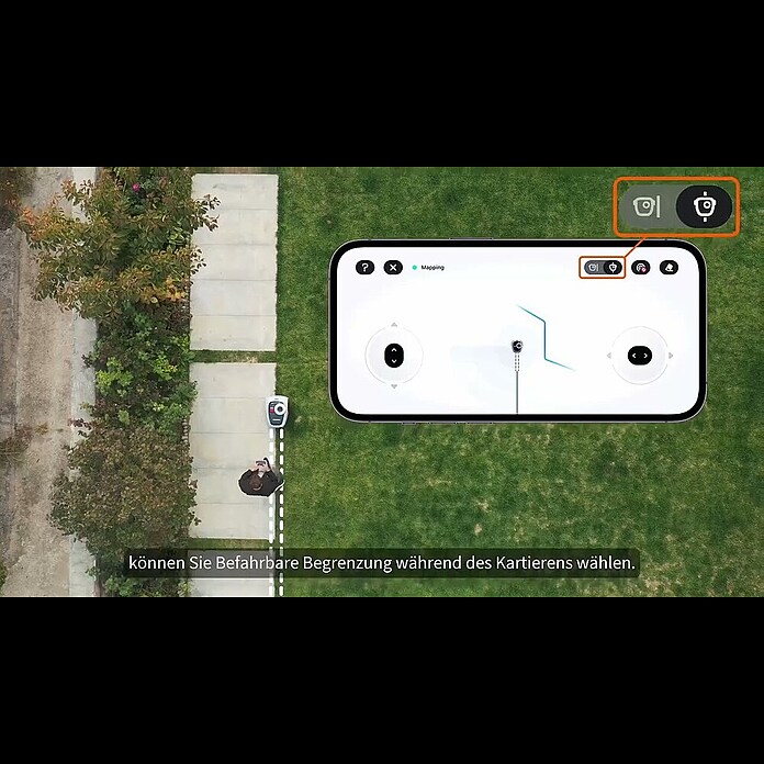 Segway Mähroboter Navimow i105E (500 m², Schnittbreite: 18 cm, Satellitengestützte Navigation, RTK) | BAUHAUS