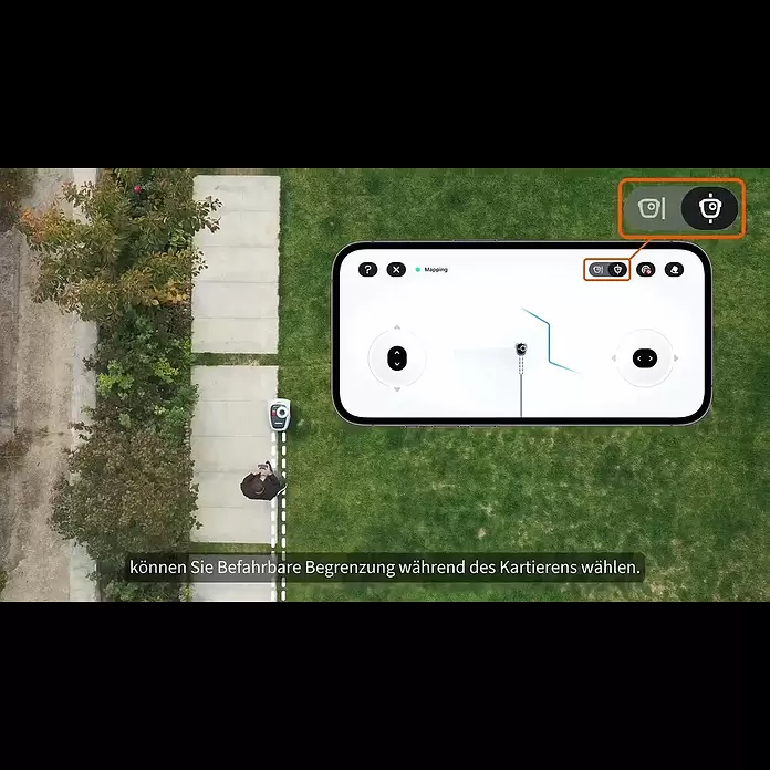 Segway Mähroboter Navimow i105E - 500 m², Schnittbreite: 18 cm, Satellitengestützte Navigation, RTK - Verschiedene Begrenzungstypen