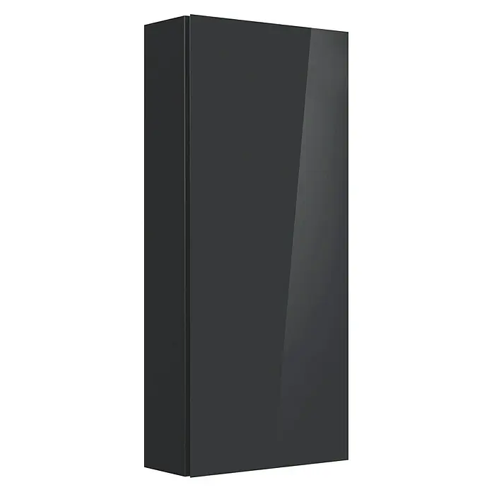 Camargue Espacio Hängeschrank - 40 x 17 x 90 cm, Gama anthrazit glänzend - Glänzender, anthrazitfarbener Wandschrank mit minimalistischem Design und klaren Linien. Ideal für moderne Wohnräume.