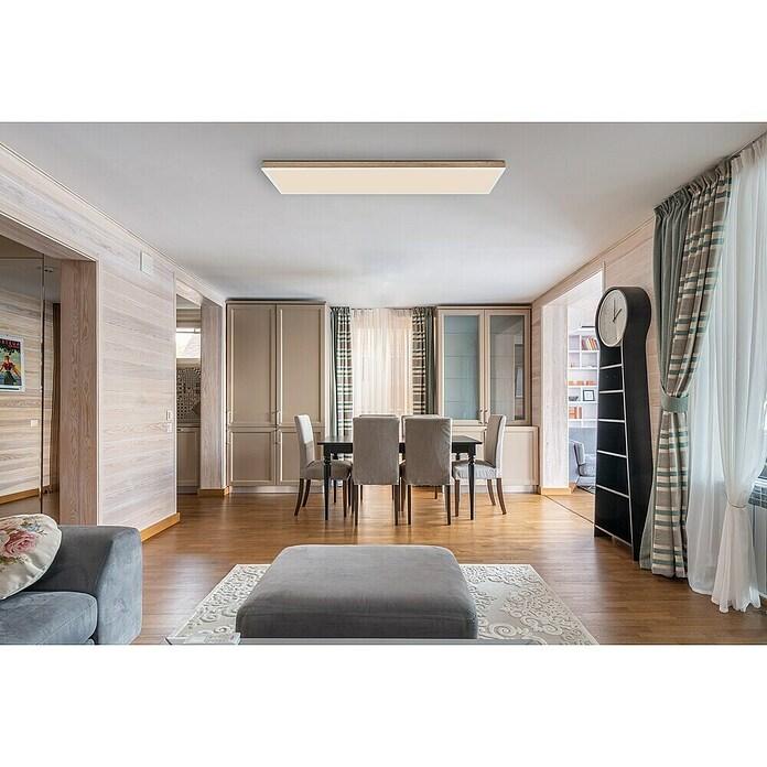 Globo LED stropna svjetiljka Doro  (36 W, D x Š x V: 120 x 30 x 7,5 cm, Bijela, Neutralno bijelo) | BAUHAUS