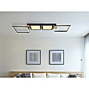 Globo LED stropna svjetiljka Bossy  (36 W, D x Š x V: 100 x 27 x 11 cm, Crna, smeđa, Topla bijela) | BAUHAUS