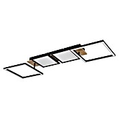 Globo LED stropna svjetiljka Bossy  (36 W, D x Š x V: 100 x 27 x 11 cm, Crna, smeđa, Topla bijela) | BAUHAUS