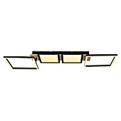 Globo LED stropna svjetiljka Bossy  (36 W, D x Š x V: 100 x 27 x 11 cm, Crna, smeđa, Topla bijela) | BAUHAUS