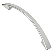 Nesu Tirador para muebles 99817 (Distancia entre orificios: 128 mm, L x An x Al: 15,6 x 1,9 x 2,6 cm, Acero, Cromado)