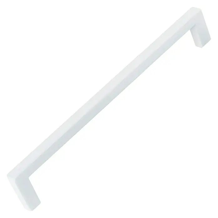 Nesu Tirador para muebles 875021 - L x An x Al: 17 x 0,8 x 2,8 cm, Acero, Blanco, Distancia entre orificios: 160 mm - Tirador de cajón largo y blanco con líneas limpias, perfecto para muebles modernos. Un elemento de diseño minimalista.