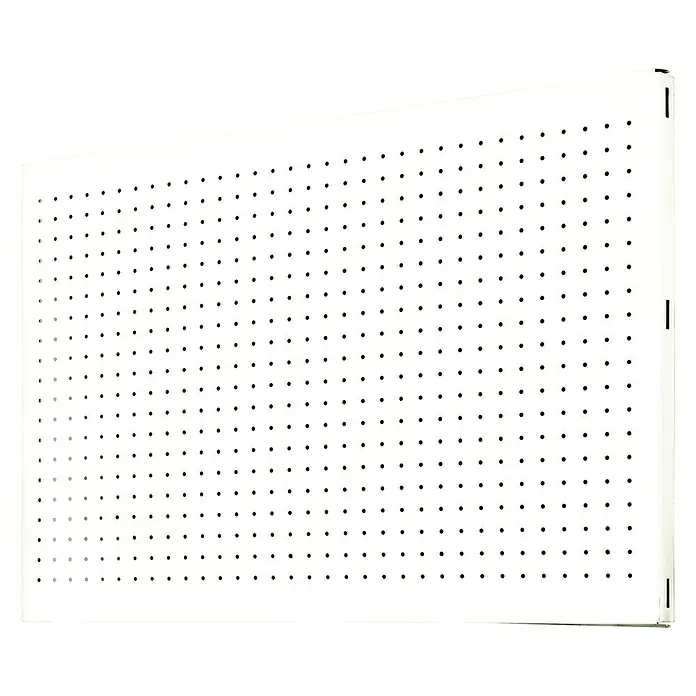 Simonrack Simonwork Panel perforado - Ancho: 40 cm, Altura: 150 cm, Blanco - Un tablero perforado blanco para herramientas u otros objetos que se pueden fijar a una pared.