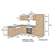 Held Möbel Winkelküche Barolo Typ 5 (B x T: 210 x 270 cm, Wotaneiche, Wotaneiche, Mit Elektrogeräten) | BAUHAUS
