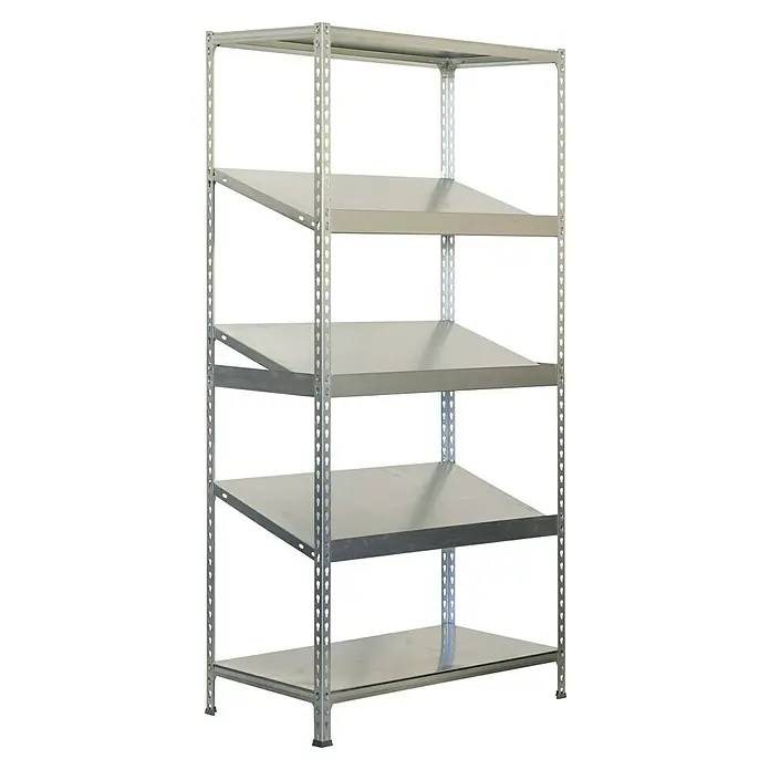 Simonrack Simonclick Estantería metálica Simonexpo Plus - Al x An x Pr: 200 x 100 x 50 cm, Capacidad de carga por balda: 200 kg, Número de baldas: 5 ud., Inserción, Galvanizado - Estantería metálica con cinco estantes, ideal para almacenamiento y organización. Diseño robusto para taller, garaje o almacén.