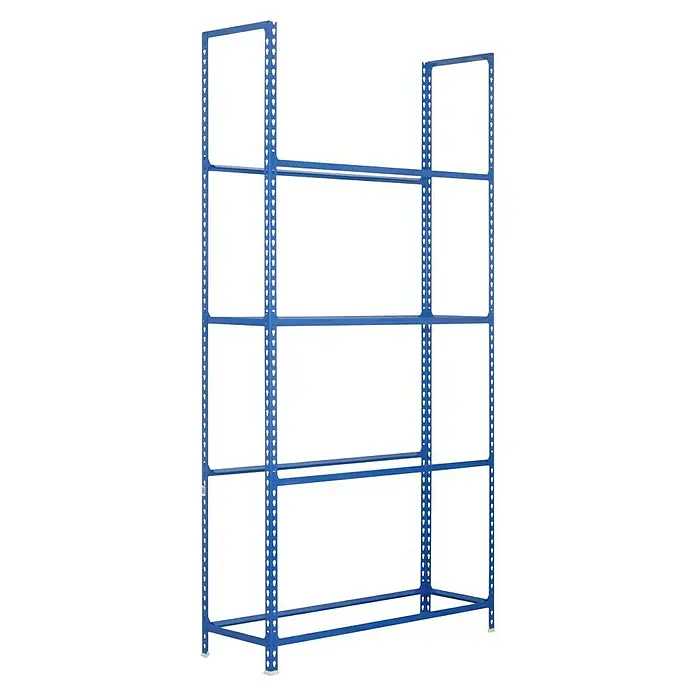 Simonrack Simonauto Reifenregal Autoclick - H x B x T: 200 x 120 x 30 cm, Anzahl Träger: 4 Stk., Stecken, Blau - Regalgestell aus blauem Metall. Das robuste Metallregal eignet sich ideal für Lagerung und Organisation.