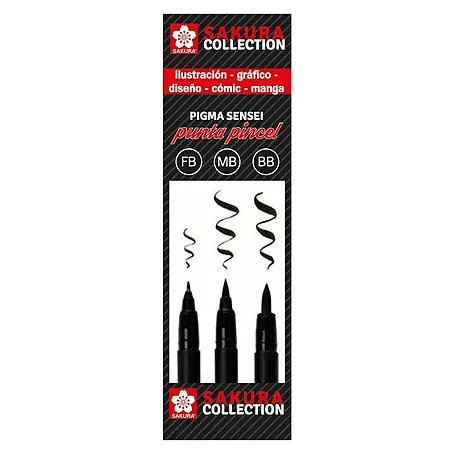 Talens Sakura Set de marcadores de efecto lacado Pigma Brush