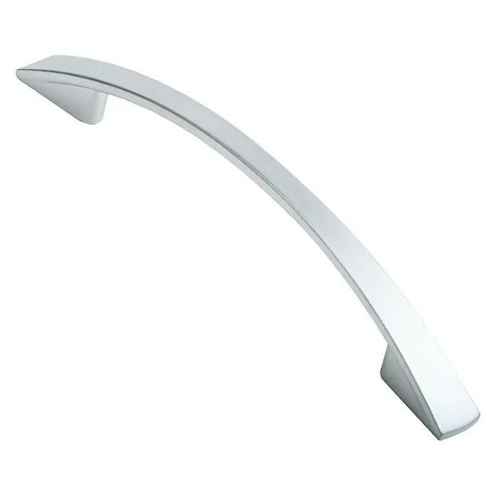 Nesu Tirador para muebles 872617 - L x An x Al: 13,1 x 1,2 x 2,8 cm, Acero, Cromado, Distancia entre orificios: 96 mm - Tirador de armario cromado brillante para un diseño de cocina o mueble moderno y elegante. Diseño atemporal.