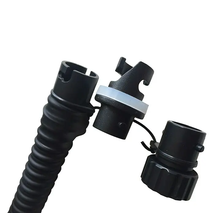 Explorer SUP-Elektropumpe 12 V - 12 V - Aufblasbare SUP-Pumpe Schlauch- und Ventiladapter, ideal für Paddleboards und andere aufblasbare Artikel.