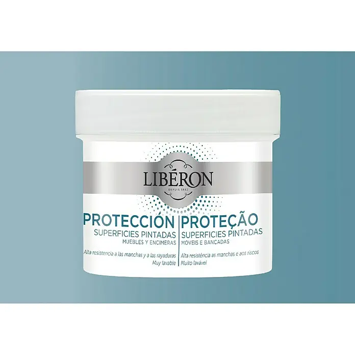 Libéron Pintura protectora para superficies pintadas - Incoloro, 250 ml - Protección Libéron para superficies pintadas, muebles y encimeras. Alta resistencia a manchas y rayaduras.