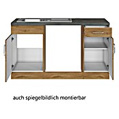 Held Möbel Winkelküche Barolo Typ 7 (B x T: 270 x 210 cm, Farbe Front: Wotaneiche, Wotaneiche, Ohne Elektrogeräte) | BAUHAUS