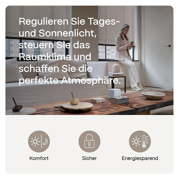 Rollo-Motor MotionBlinds CMD-02 Pull Upgrade Kit (Passend für: Rollos mit 25 -30 mm Rollowellendurchmesser) | BAUHAUS