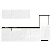 Held Möbel Küchenleerblock Treviso Typ 1 (Breite: 300 cm, Weiß, Dekor Arbeitsplatte: Betonoptik, Ohne Elektrogeräte, Für Side-by-Side Kühlschrank) | BAUHAUS