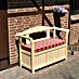 Promadino Gartenbank mit Kissenbox 
